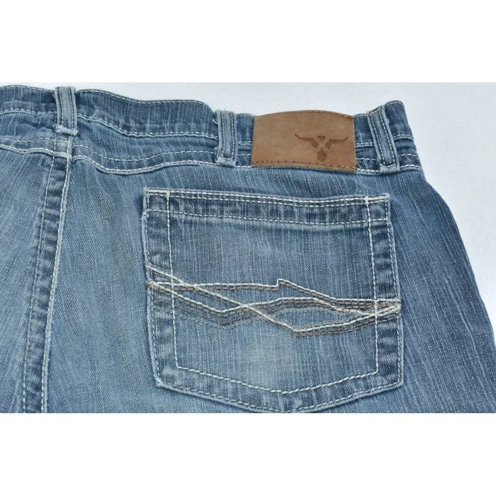 Wrangler 20X Jeans Men’s 38x32 Blue Vintage Boot Cut Denim Cowboy Style 42 Flaws - Picture 12 of 16